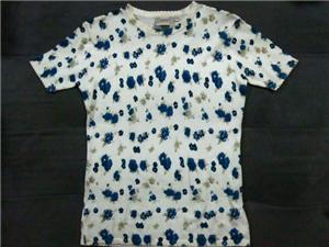 White/Blue Floral Top