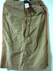 NEW Bossini Khaki skirt with strings 