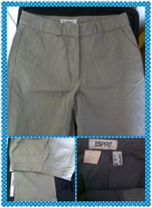 Esprit Grey khaki colour ankle length pants