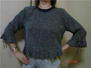 Black Polka Dot Blouse