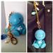 Teru Teru bag charm hand made by myself. Never used before, the gold colours have decolourised a little but that gives it the vintage feel too. 

Teru Teru Bozu means Qing Tian Wa Wa, and it is supposed to bring sunshine...read about more here http://en.wikipedia.org/wiki/Teru_teru_bozu

Self collect only at Bt Panjang on wkends.
Otherwise, sent via normal mail - postage and handling fee S$1.50 to be transferred to my account.