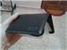 black leather  with hard plastic namecolder folders
palm size
business professional look
