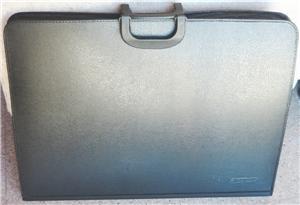 A2 size black portfolio bag