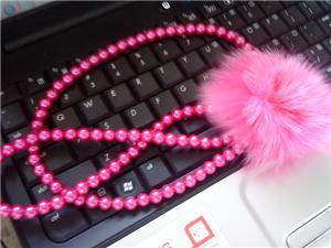 Hot pink necklace