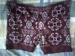 Batik patterned shorts