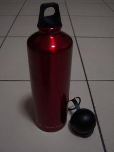 Red Metallic Water Bottle