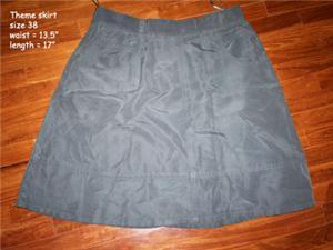 theme brand dark green skirt