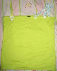 lime green spag with cute straps!