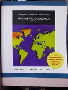 Managerial Economics (Econs) Textbook