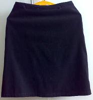 Brown velvet skirt