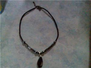 necklace- grey 