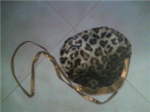 leopard skin sling bag