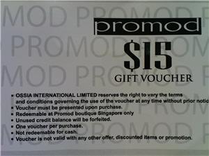 Promod $15 Gift Voucher!
