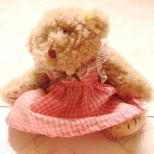 Bear Bear in pink dress