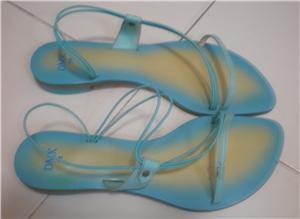 greenish blue sandals - can be worn many ways