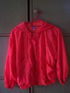 Bright orange kid's windbreaker