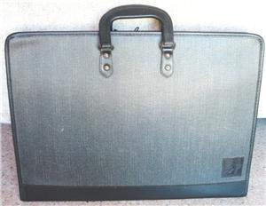 A3 size black portfolio bag