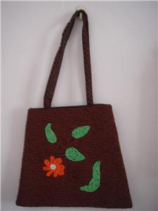 Handmade beaded handbag