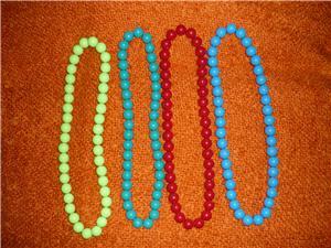 Colored beads Necklaces