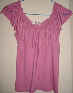 Stylish Ruffled Pink Top (S-M)