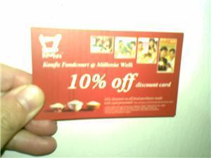 Koufu Millenium 10% discount card