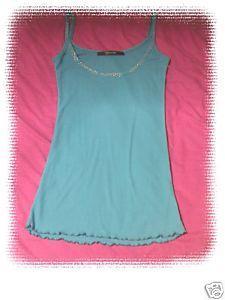 turquoise spag top Size S