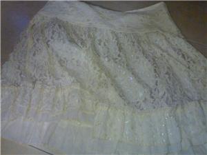 Beige Lace Skirt size L