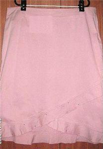 Plus size Pink workwear skirt