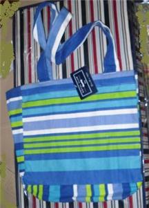 Green/Blue/White Beach Bag