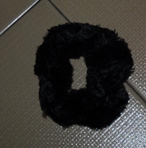 Black scrunchie