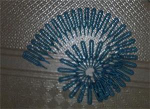 Blue Shimmer Hair Bun Comb