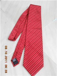 Red Colour Strip Men Tie