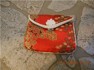 Mini Red Embrodiery Coin Pouch