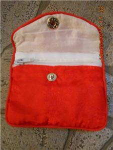 Red Coin Pouch with zip