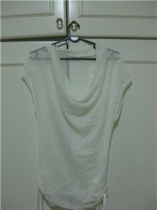 White wool top for layering