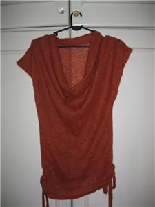 orange wool top for layering