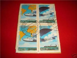 BRAZIL, B/4 Stamps on Paper, 1985 Postmark, F/U