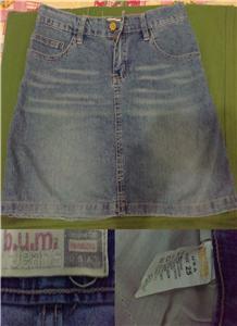 Bum Jeans Skirt Size 25