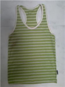 Striped racer back top