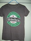 Heineken Beer brown tee shirt - teens or girl