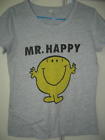 Mr Happy grey tee shirt - women, teens or girls