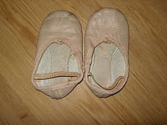 Small girl ballet shoes