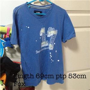 men's tee blue