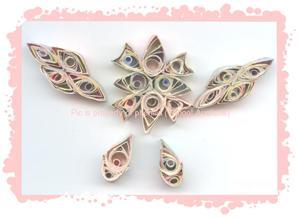 Quilled Paper Charms for Decorative Purposes