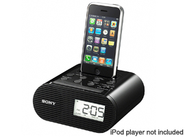 :-):-)BNIB Sony Ipod/Iphone FM Dock Clock Radio:-)