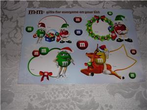 BN M&M Christmas Stickers (for kids)