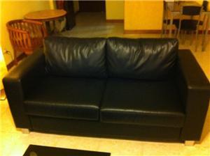 2 Seater Black Sofa