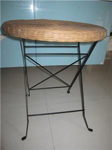 sides table made with cane