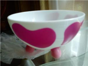 New cow design bowl-pink