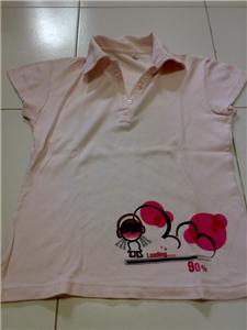 pink cute polo tee